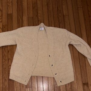 Old Navy Cream Cardigan Sweater